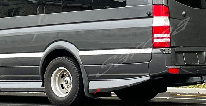 Custom Mercedes Sprinter  Long Wheel Base Side Skirts (2019 - 2025) - $390.00 (Part #MB-087-SS)